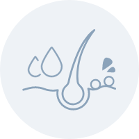 頭皮の水分・油分測定画面